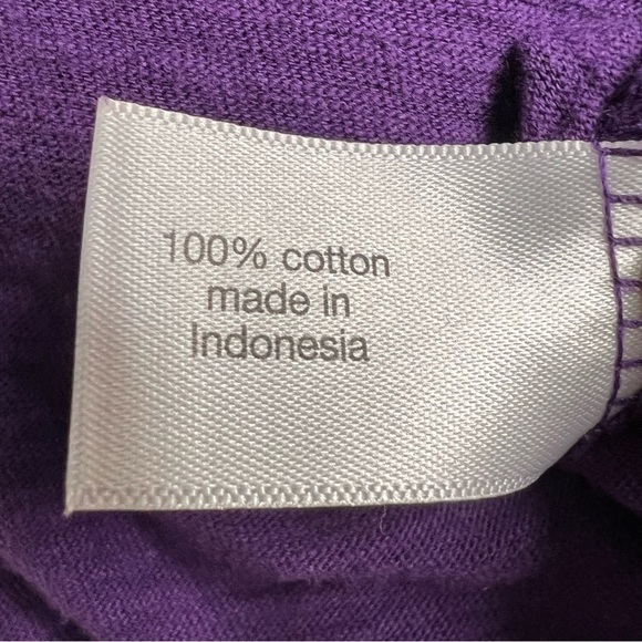 Lane Bryant Purple Cotton Long Sleeve Vneck Size 26/28 - Picture 9 of 10